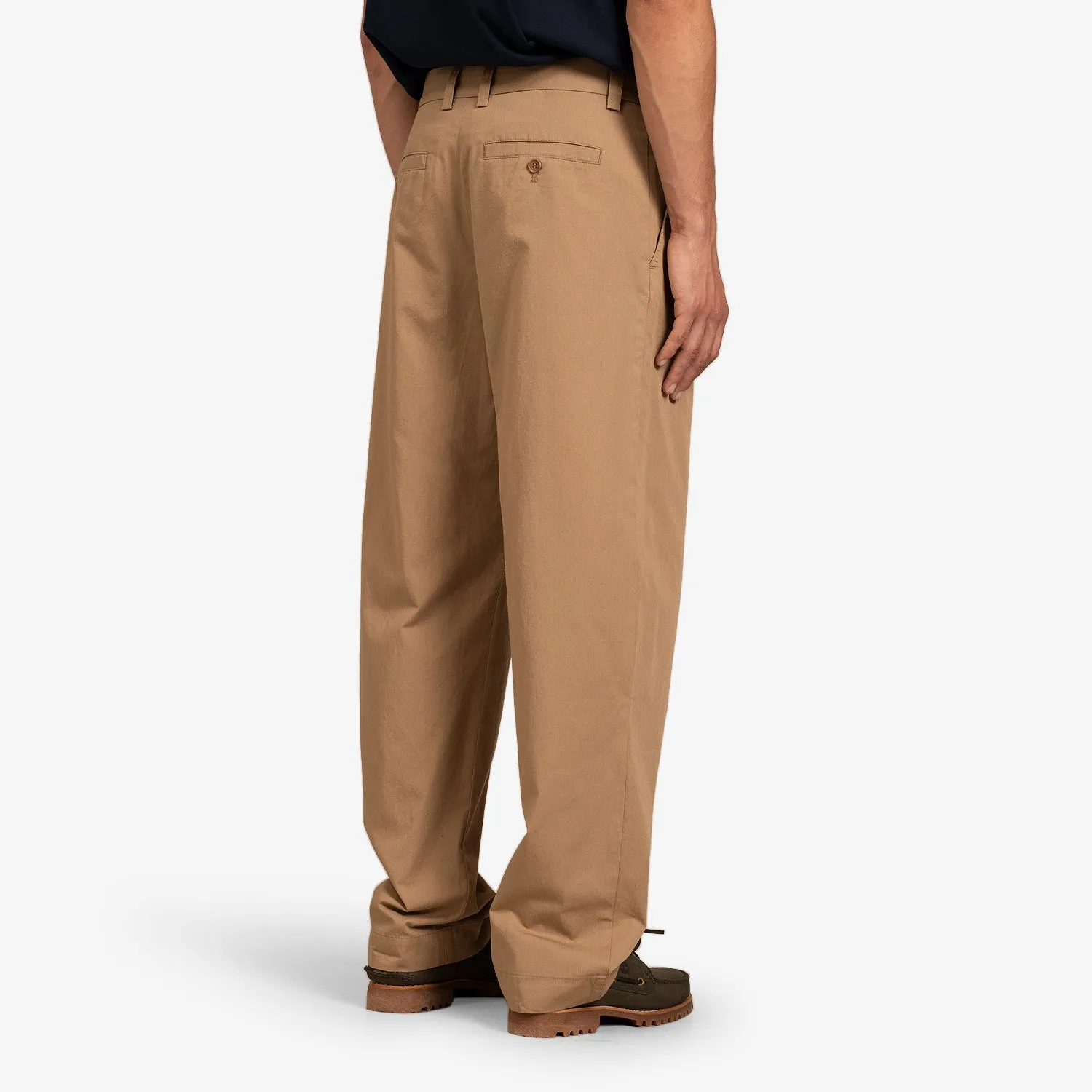 Aaren Fine Twill Trousers Khaki