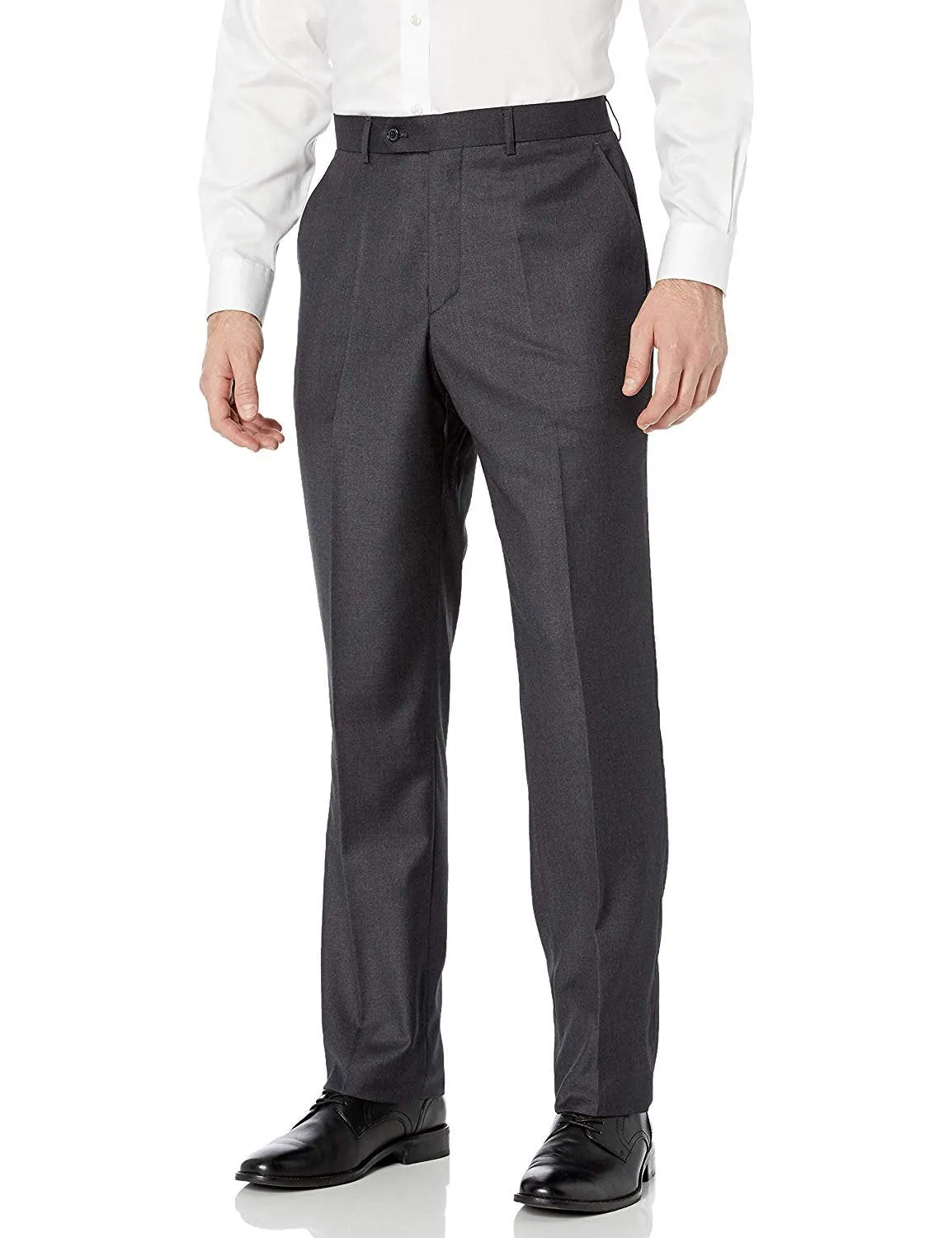 Adam Baker Men's Modern Fit Double Breasted Two-Piece Formal 100% Wool Suit