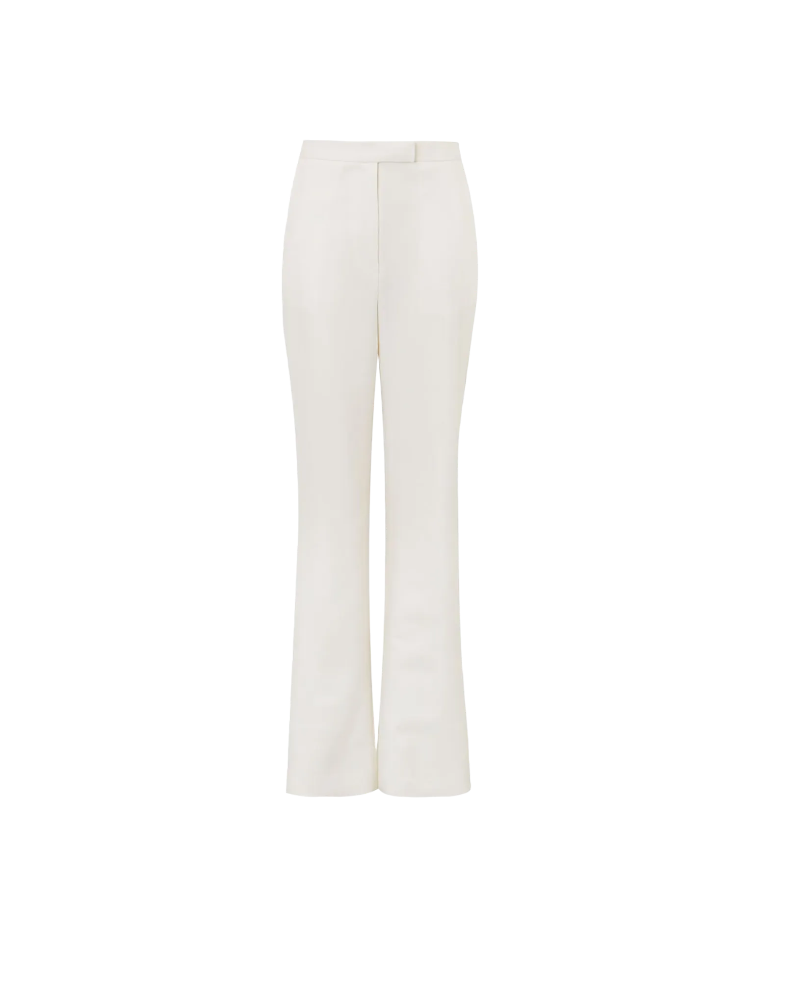 Back-Slit Wool Pants