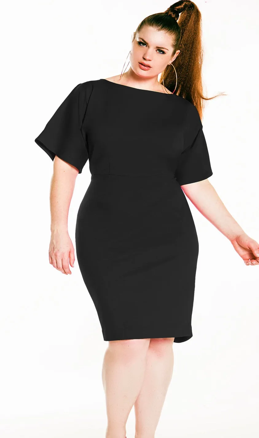 Bat Wing Pencil Dress