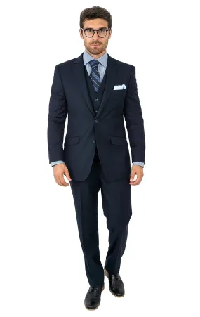 BATSON NAVY TAILORED FIT 3 PC SUIT