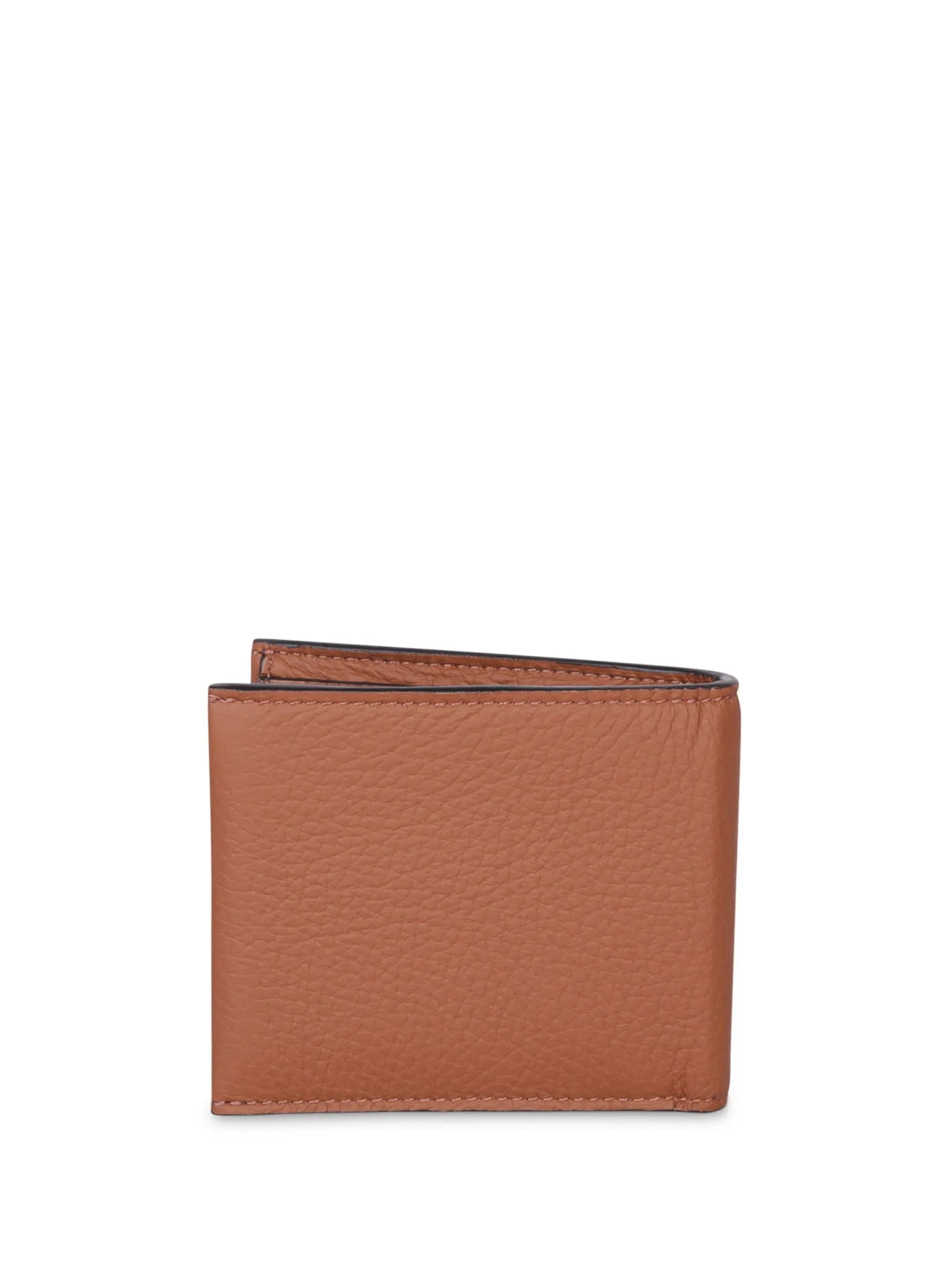 Beige Logo Bifold Wallet