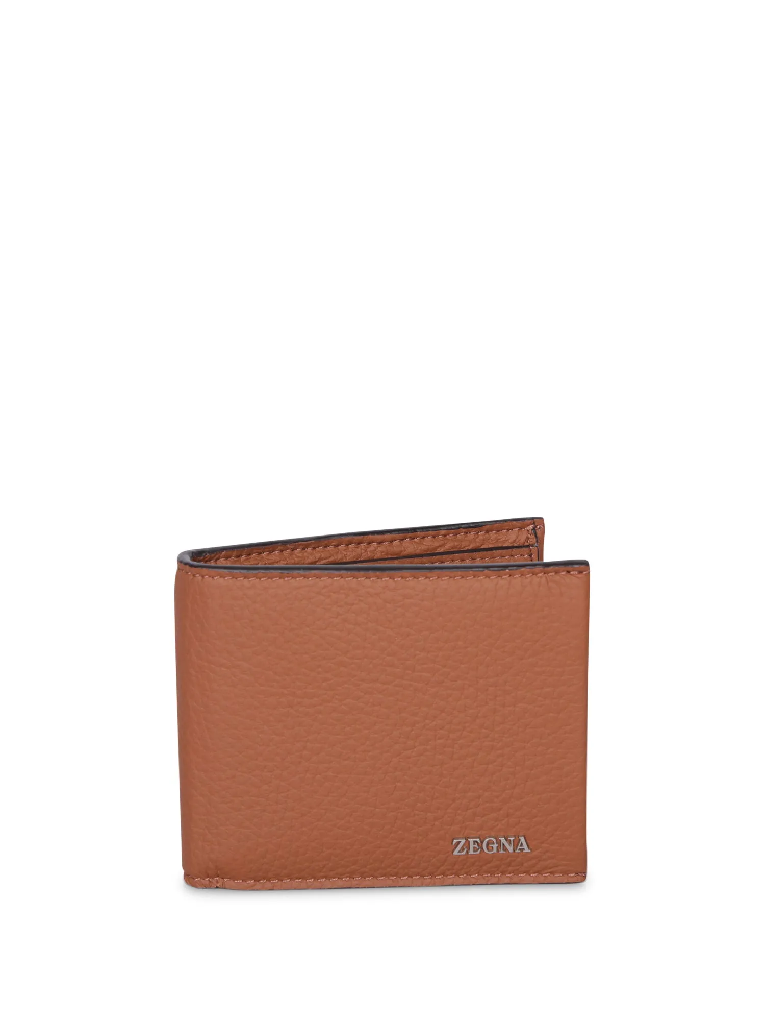 Beige Logo Bifold Wallet