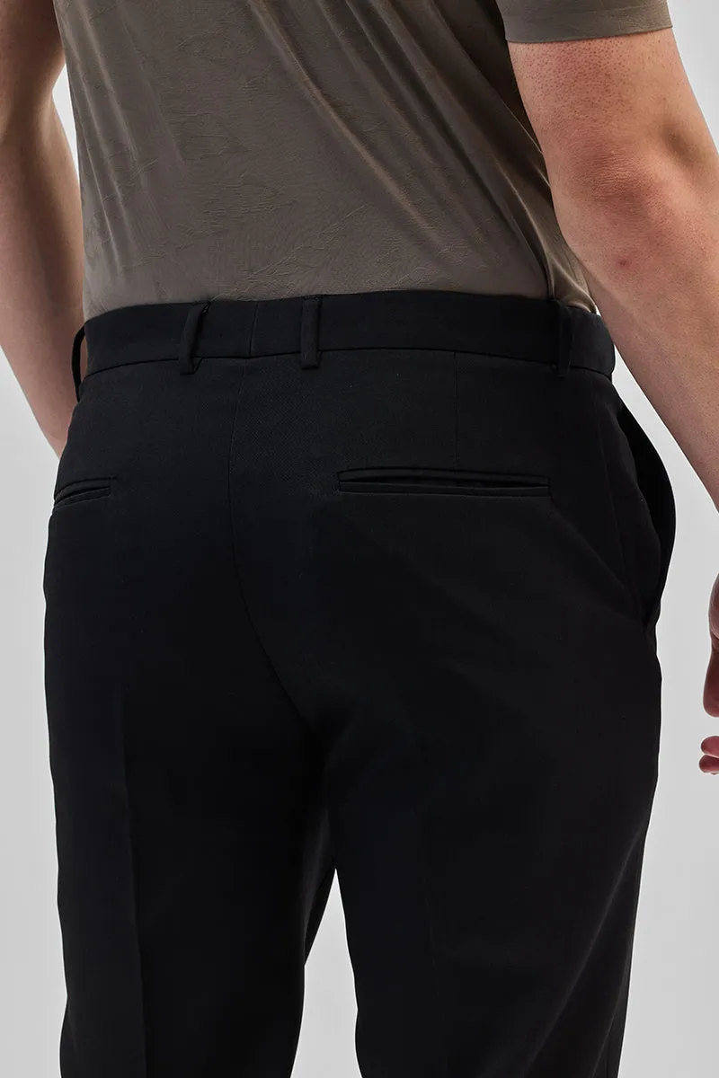 Black Stretch Slim Fit Trousers