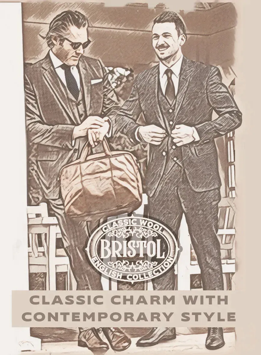 Bristol Liseo Charcoal Checks Suit