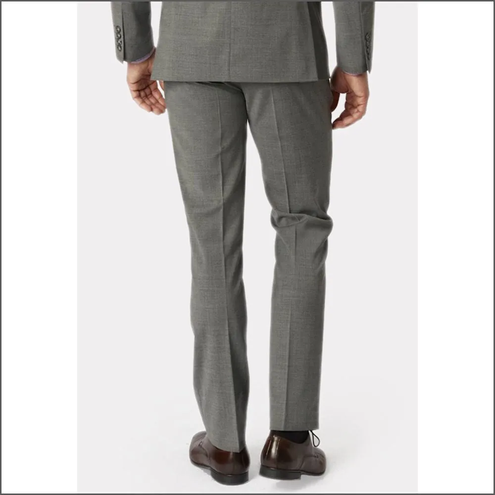 Brook Taverner Cassino Grey Fashion Fit Washable Crease Resistant Suit**