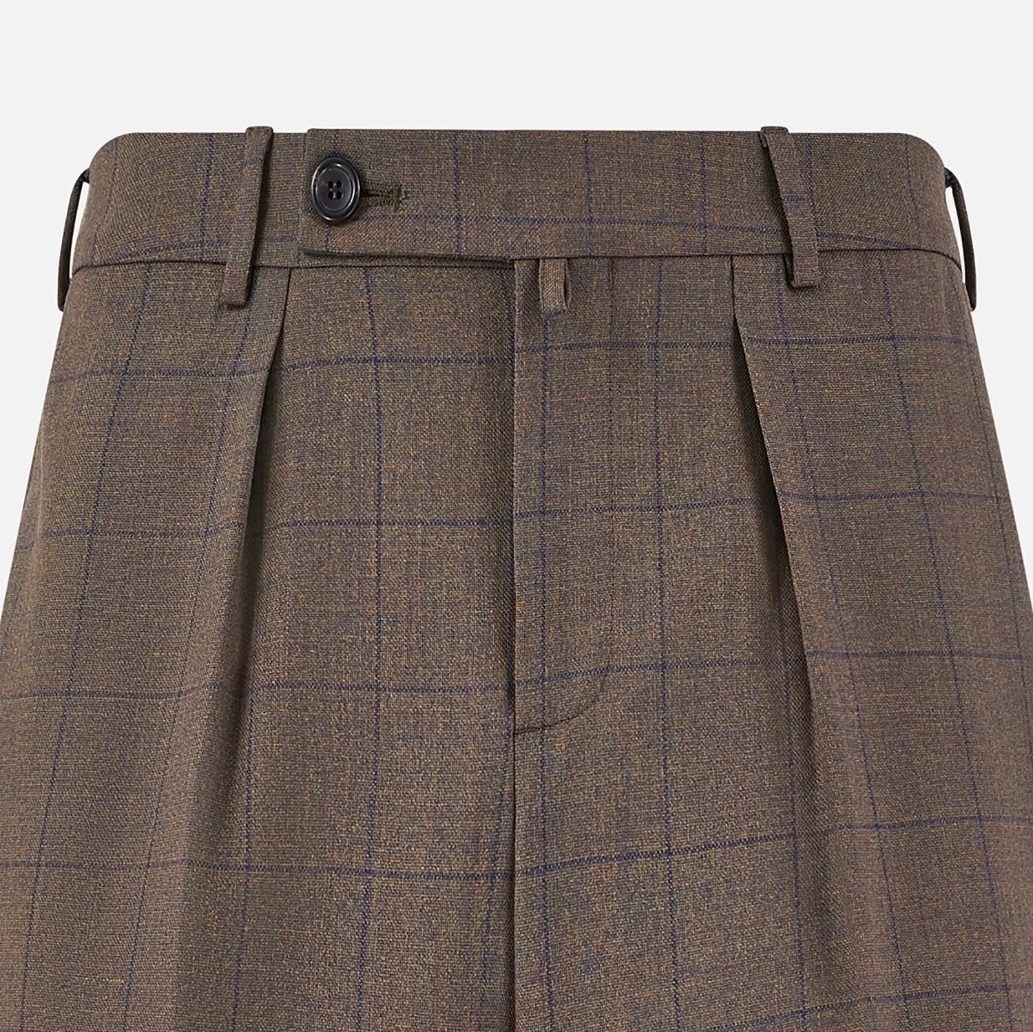 Brown Check Edward Trousers