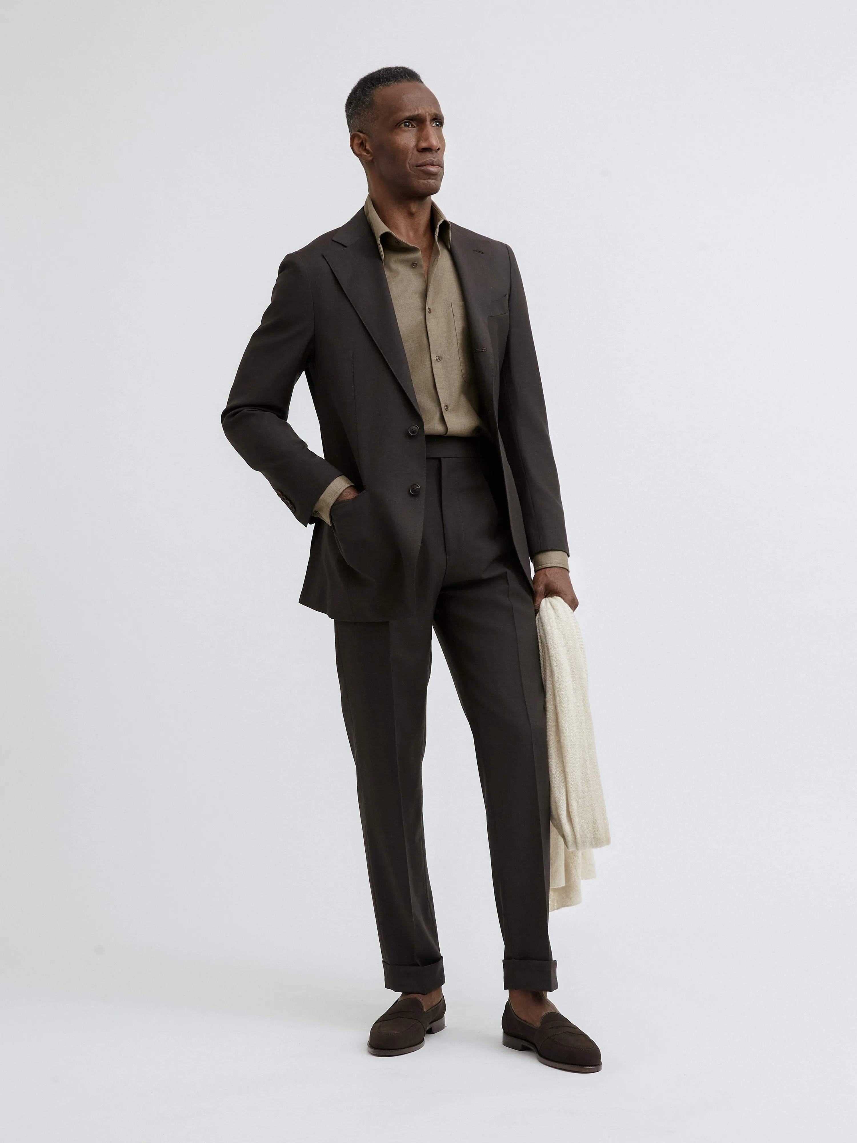 Brown S130 Wool Suit