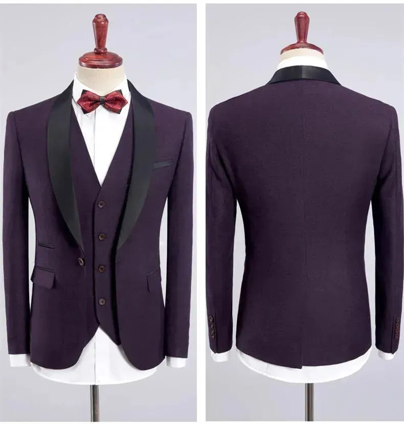 Cowell Tuxedo Wedding Suit, Shawl Collar