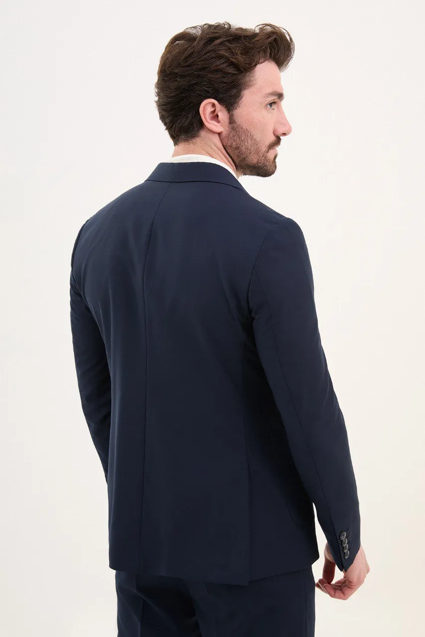 Double Breasted Navy Blue Suit.