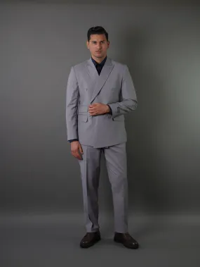 Double breasted suit -gray