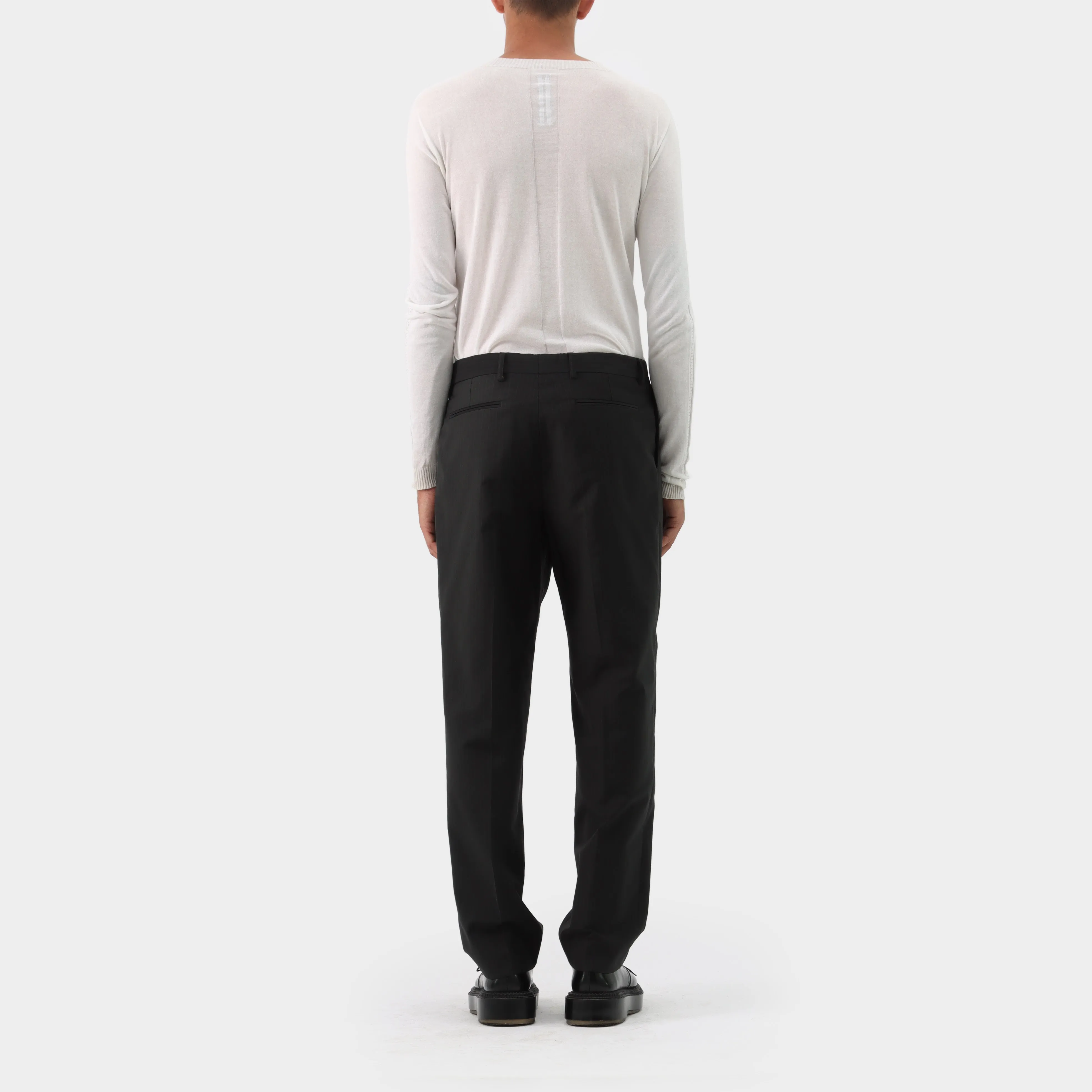 Dries van Noten Pinstripe Triple Pleat Trousers