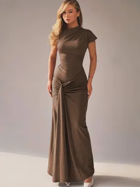 Elegant Asymmetrical Evening Dress for Weddings