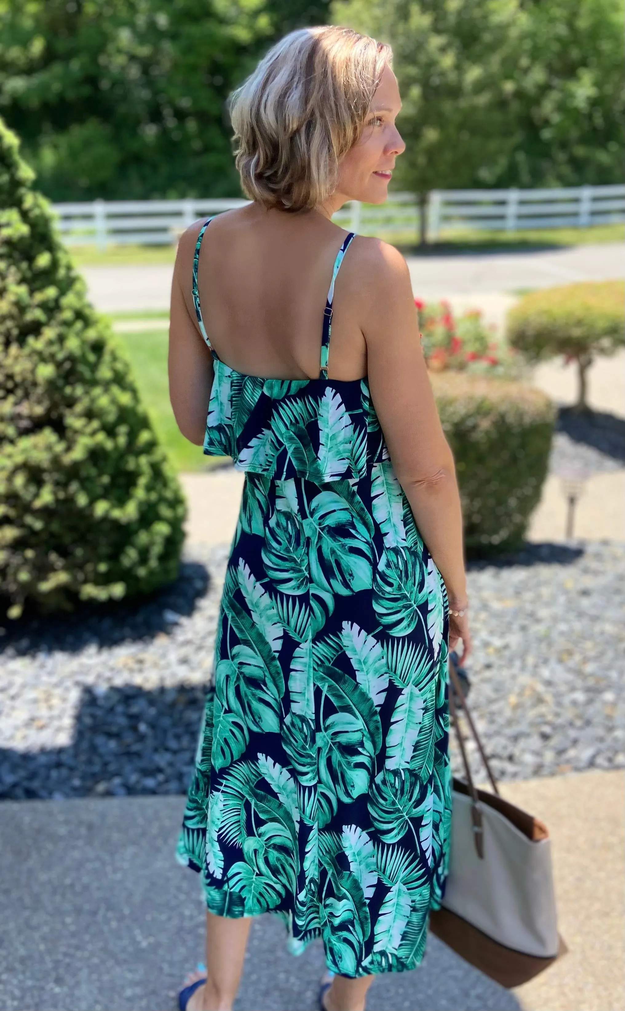 Exotic Escape Palm Dress