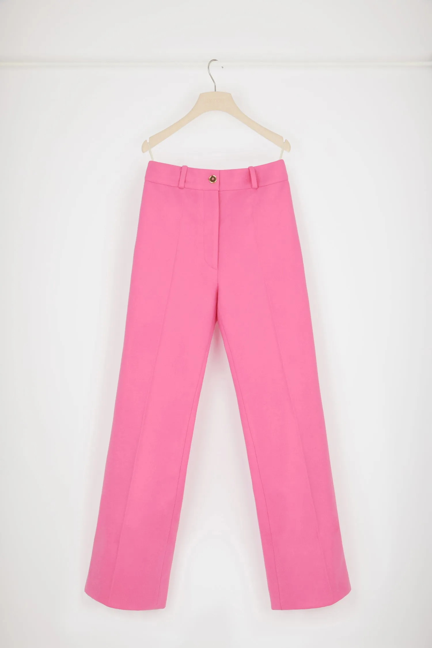 Flared trousers in responsible wool and cashmere