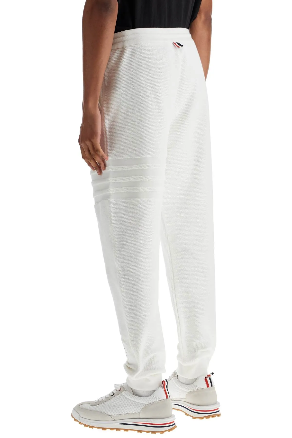 Four-Stripe Cotton Track Pants