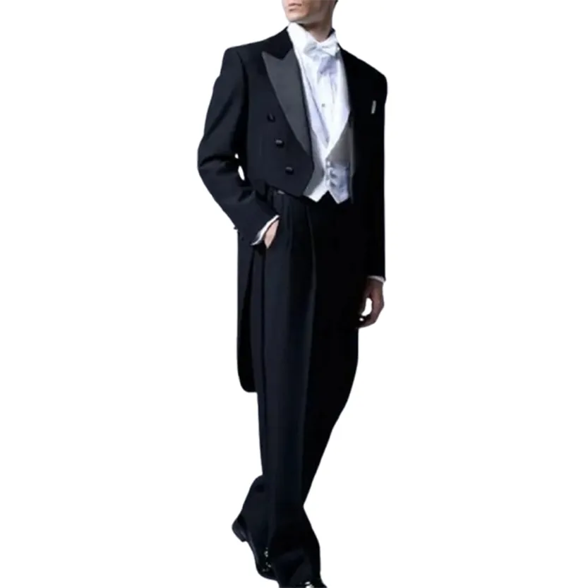 Funki Buys | Men's Custom 3 Pcs Formal Wedding Tailored Tux