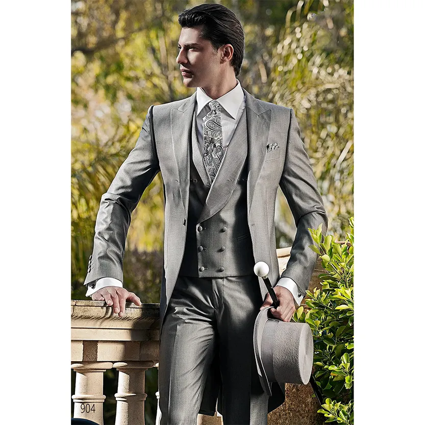 Funki Buys | Suits | Men's 3 Pcs Tailored Wedding Morning Suit