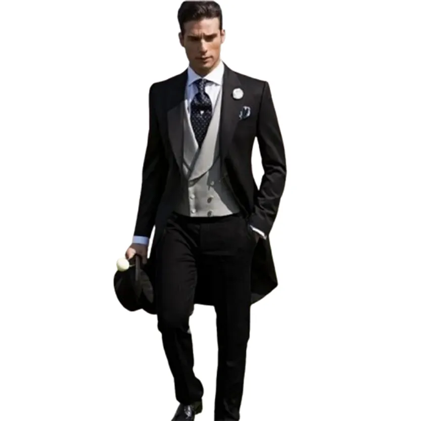 Funki Buys | Suits | Men's 3 Pcs Tailored Wedding Morning Suit