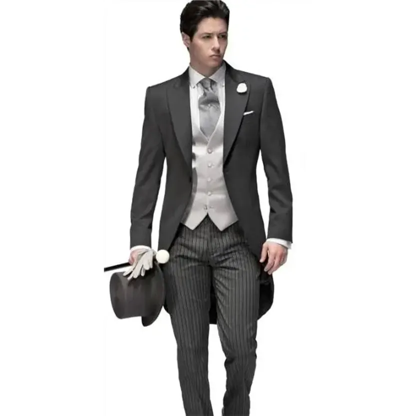 Funki Buys | Suits | Men's 3 Pcs Tailored Wedding Morning Suit