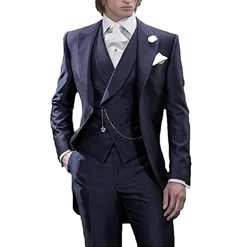 Funki Buys | Suits | Men's 3 Pcs Tailored Wedding Morning Suit