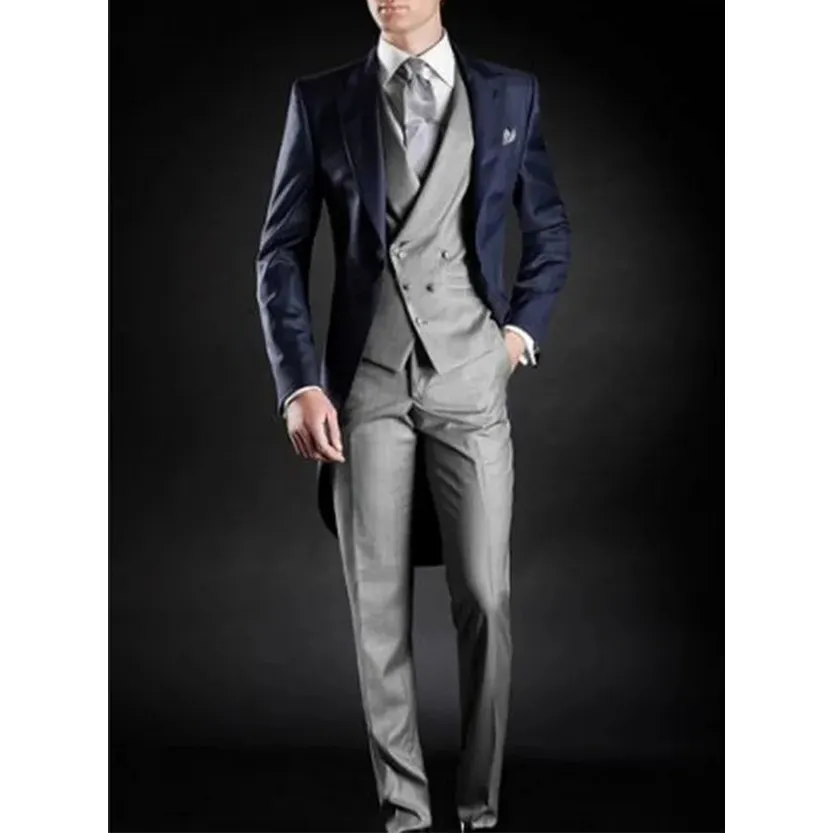 Funki Buys | Suits | Men's 3 Pcs Tailored Wedding Morning Suit