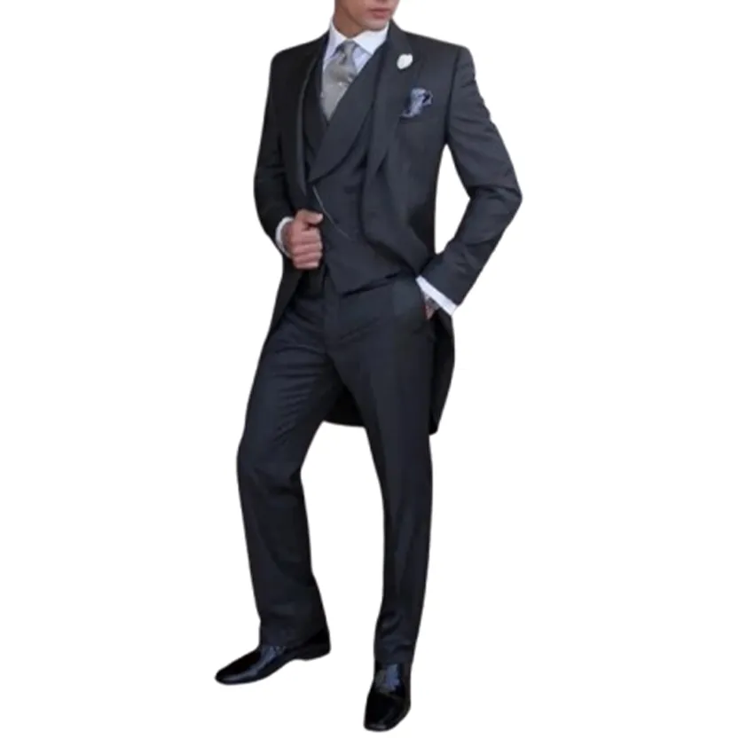 Funki Buys | Suits | Men's 3 Pcs Tailored Wedding Morning Suit