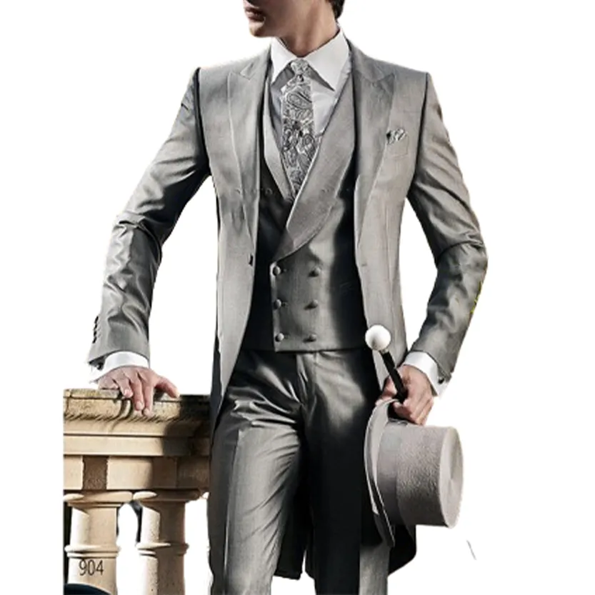 Funki Buys | Suits | Men's 3 Pcs Tailored Wedding Morning Suit