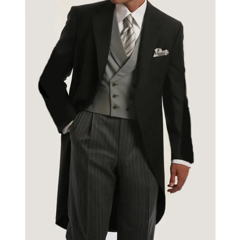 Funki Buys | Suits | Men's 3 Pcs Tailored Wedding Morning Suit