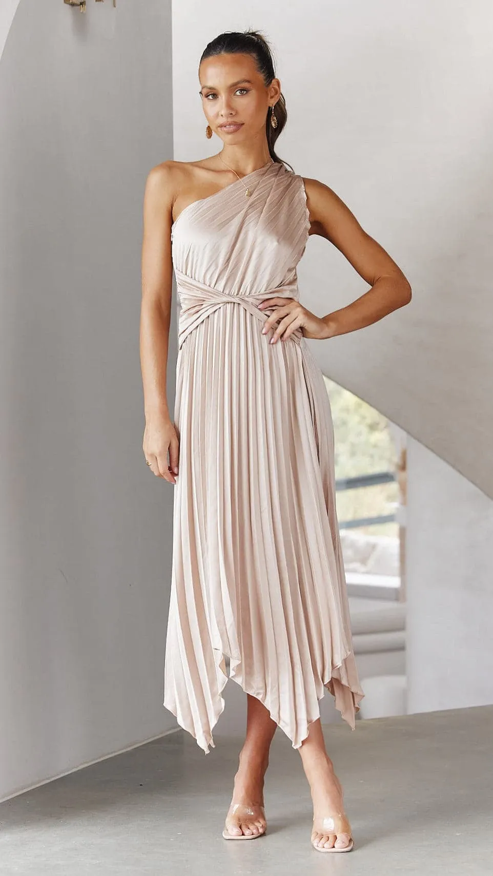 Isla - One Shoulder Midi Dress