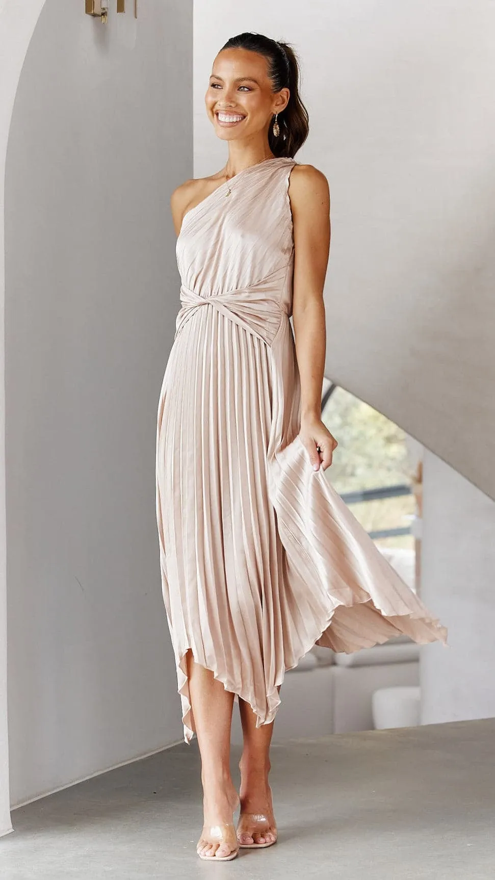 Isla - One Shoulder Midi Dress