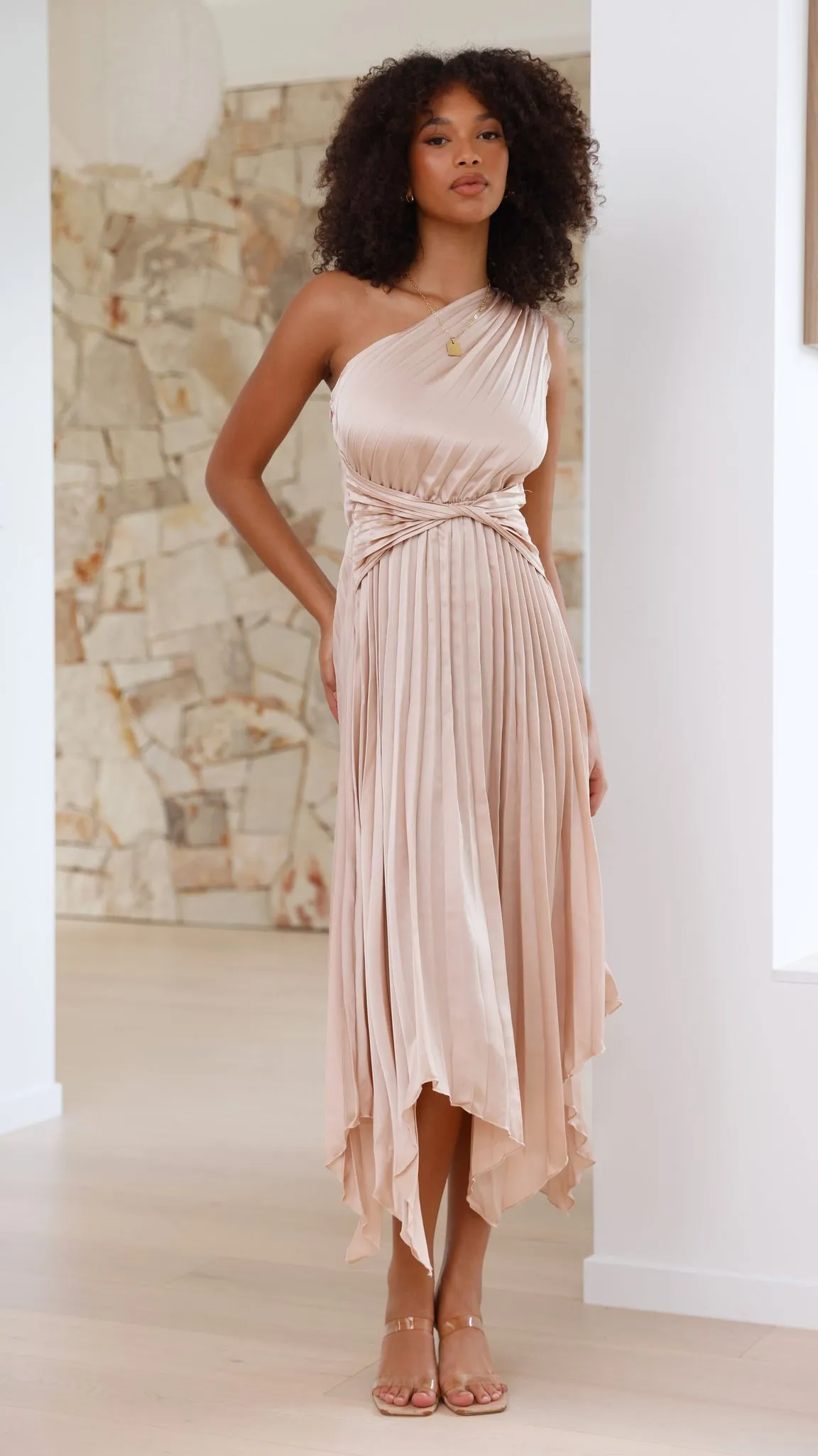 Isla - One Shoulder Midi Dress