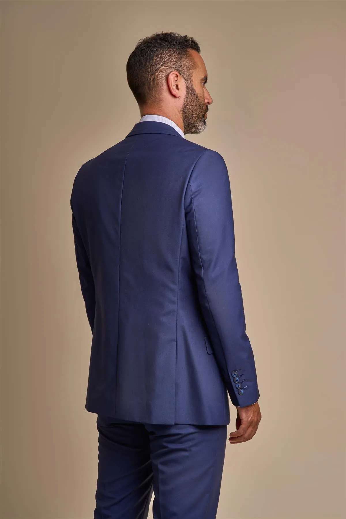 Jefferson Navy Long Three Piece Suit