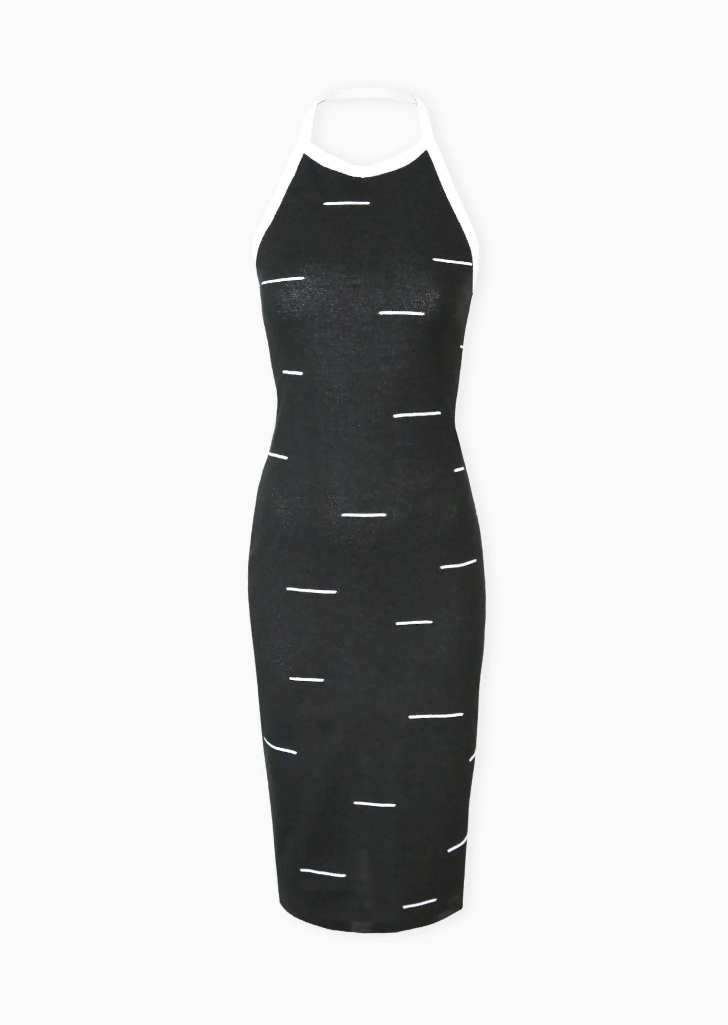 Kristi - Linear Halter Pencil Dress