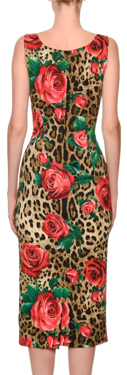 Leopard & Rose Cady Pencil Dress