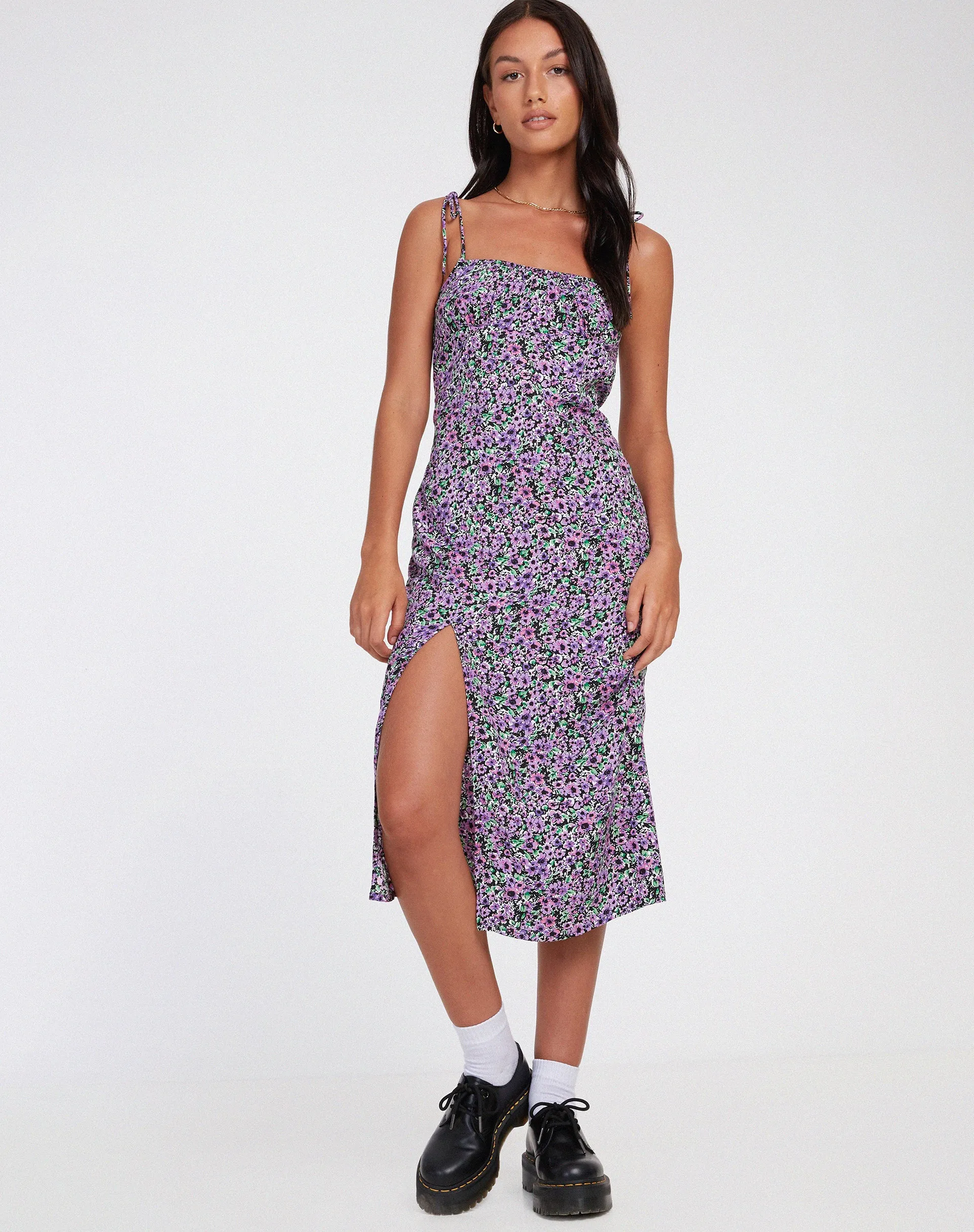 Lotie Midi Dress in Lilac Blossom