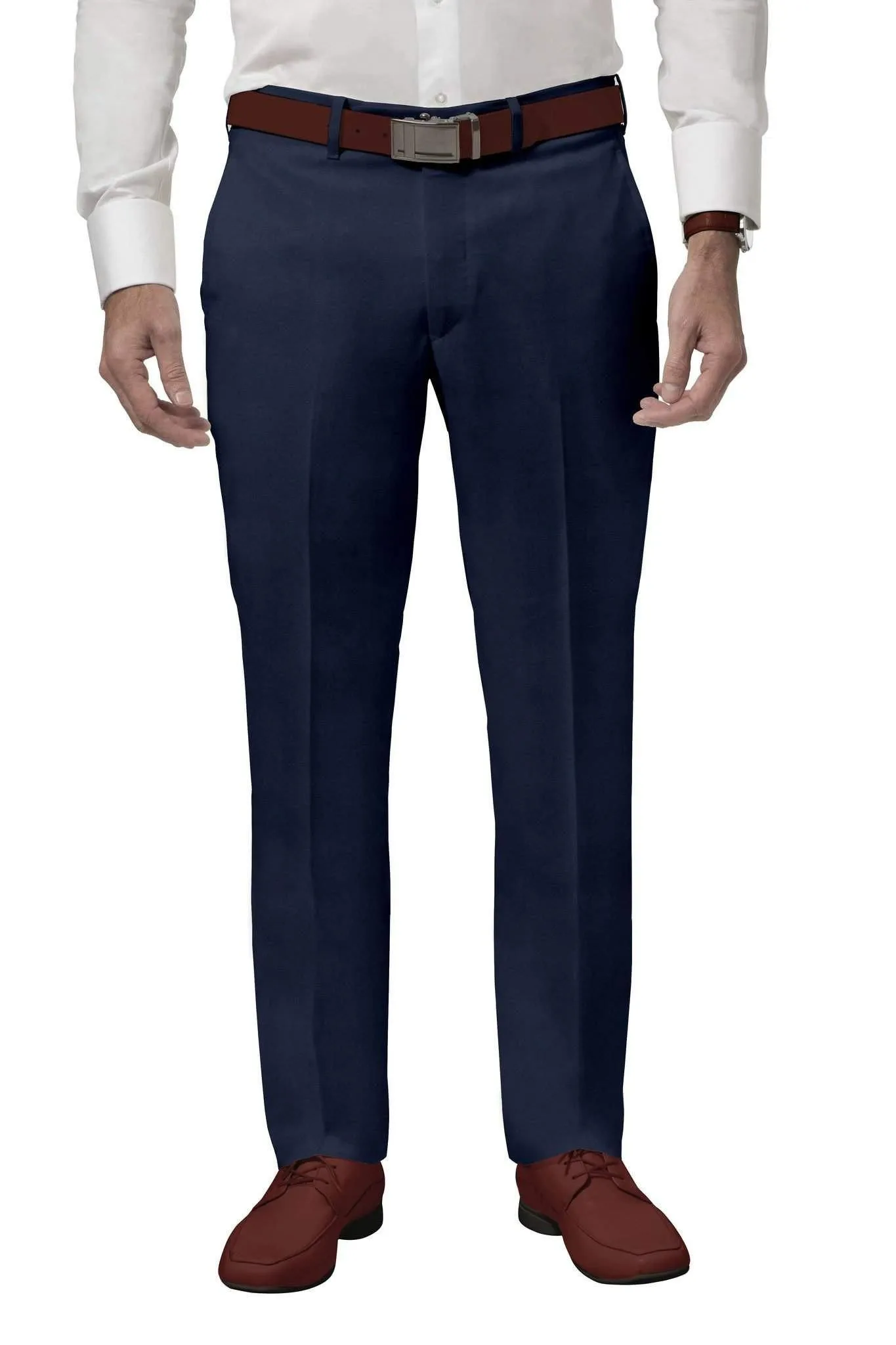 Luxury Blue Dress Pants - Vitale Barberis Canonico Super 110s