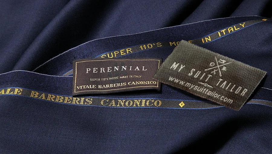 Luxury Blue Dress Pants - Vitale Barberis Canonico Super 110s