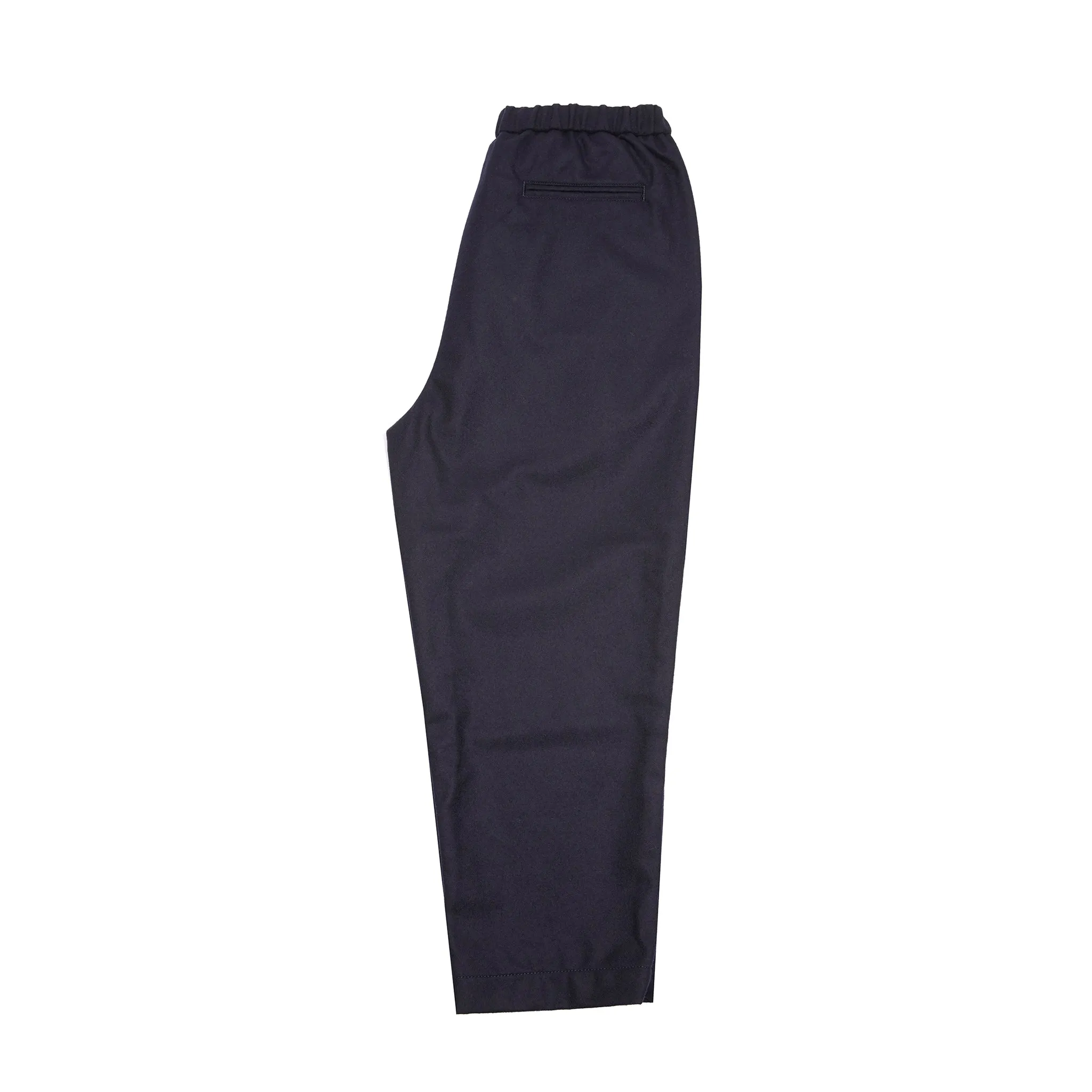 Maison De Soil Wool Easy Tapered Pants in Navy