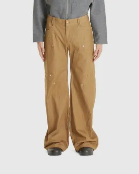 Max Creased Curved Baggy Denim Trousers