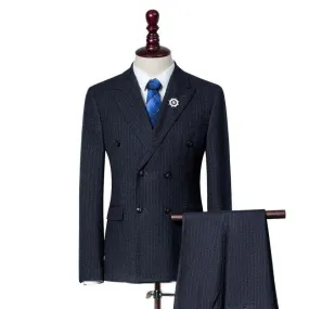 Men Suit - Alberto Striped 3-Piece Suit