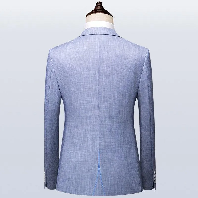 Men Suit - Carlo Blue 3-Piece Suit