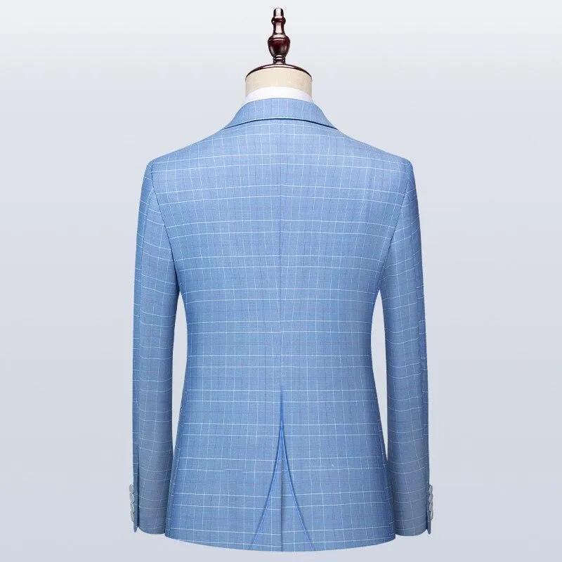 Men Suit - Massimo Plaid 3-Piece Suit