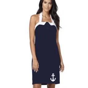 Navy Nautical Pencil Dress