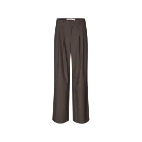 oval square Bonnie Trousers Dark Brown Pinstripe