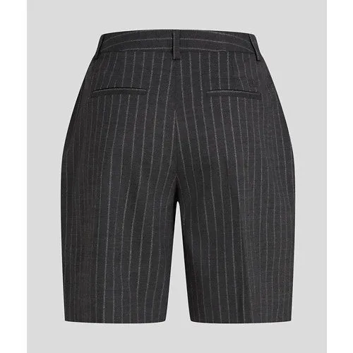 PINSTRIPE TAILORED SHORTS