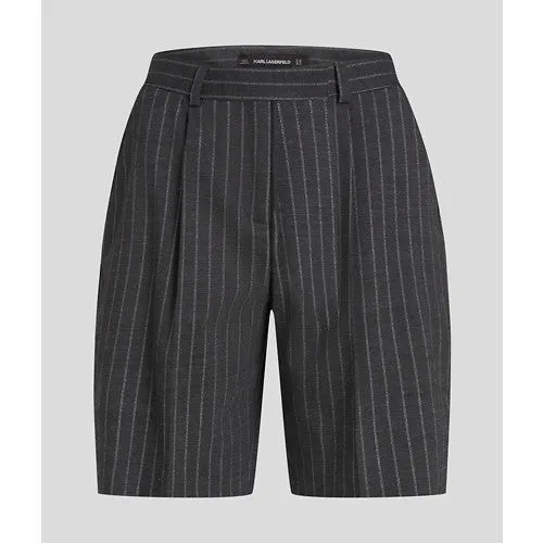 PINSTRIPE TAILORED SHORTS