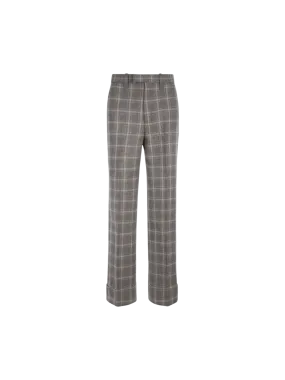 Prince Of Wales Wool Pants