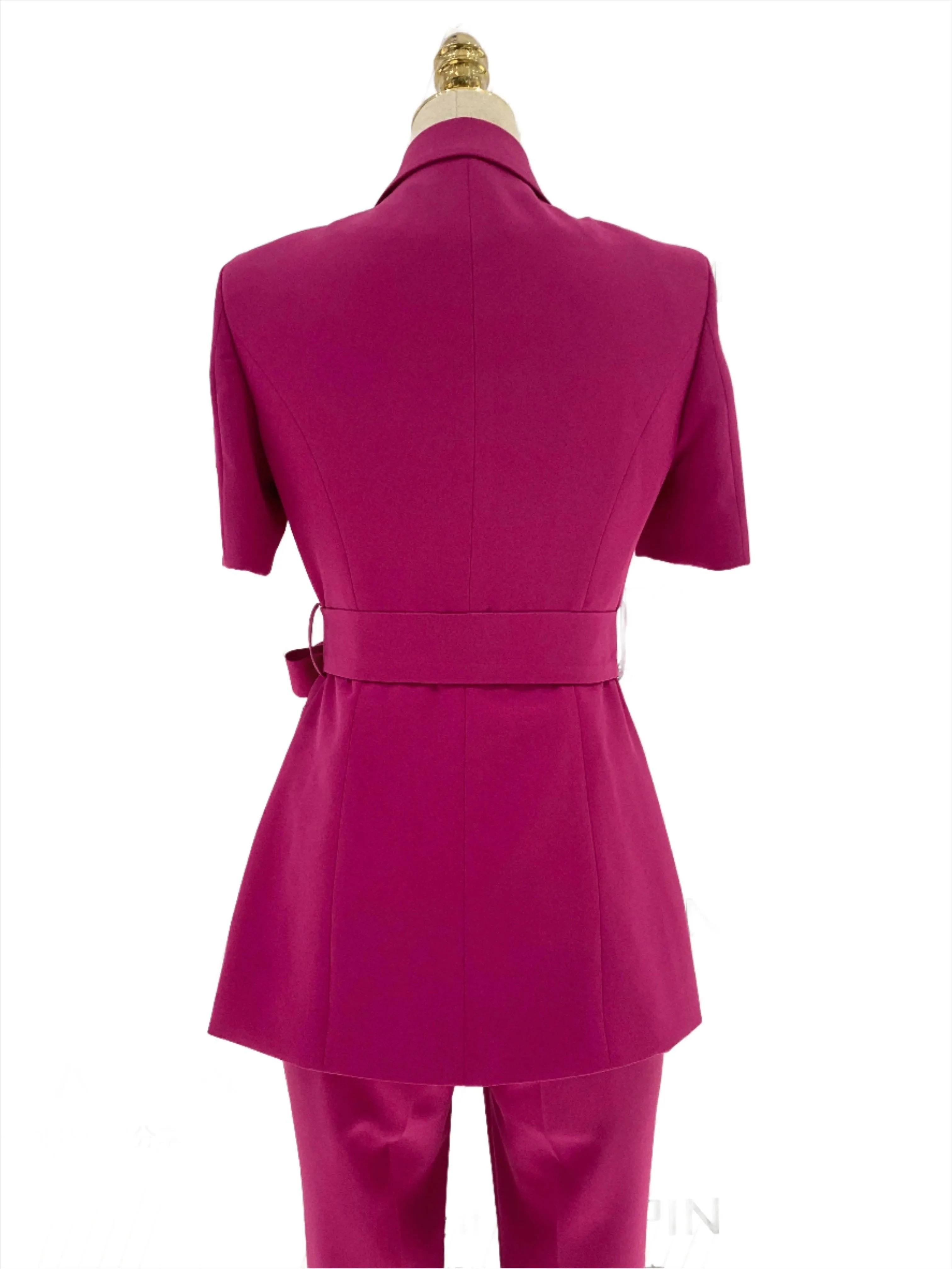 Rose Belted Women Pant Suit