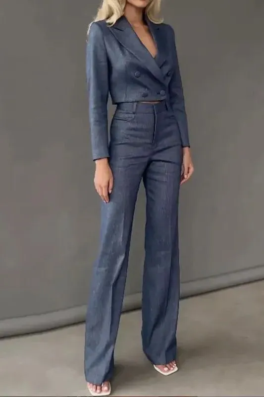 Short jacket pants Suit